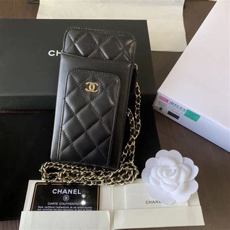 chanel phone purse|chanel purse with chain strap.